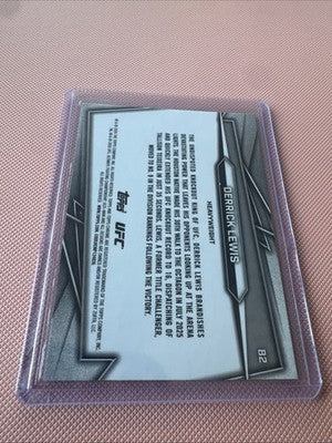 2026 Topps Chrome UFC Derrick Lewis Teal Refractor /299