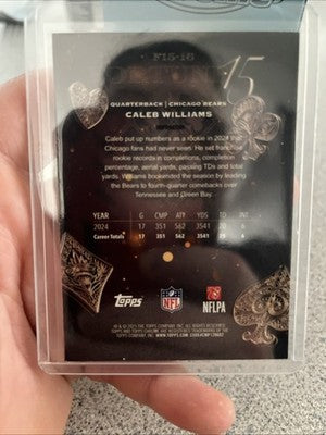 2025 Topps Chrome - Caleb Williams Fortune 15 Base- Chicago Bears
