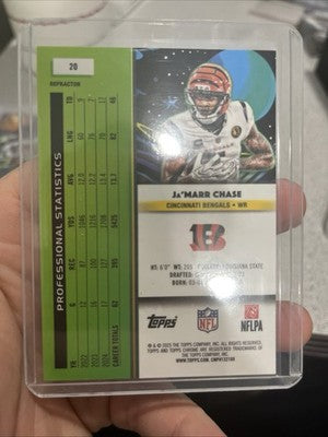 2025 Topps Chrome Cosmic Ja’Marr Chase Base 20 Cincinnati Bengals