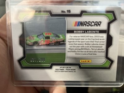 2024 Prizm Racing Bobby Labonte Red/299 No. 15