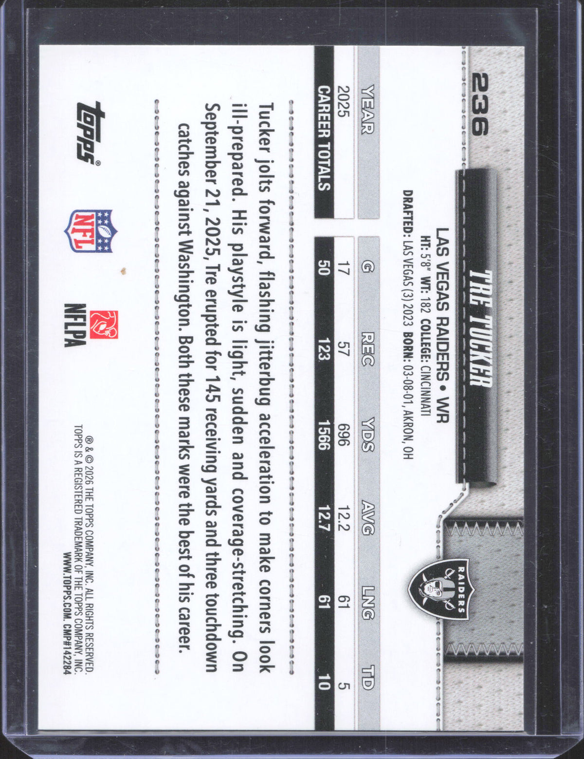 Topps 2026 Topps Flagship Tre Tucker #236