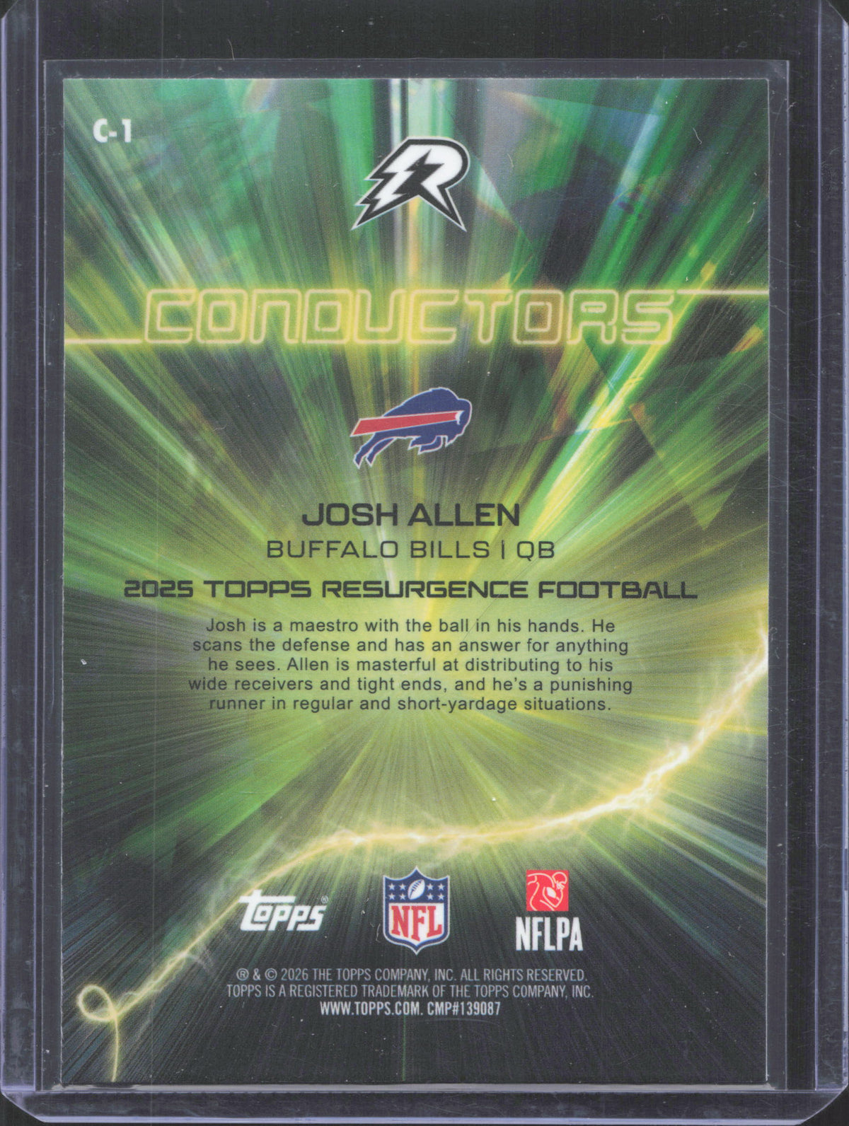 Topps 2025 Topps Resurgence Josh Allen #C-1