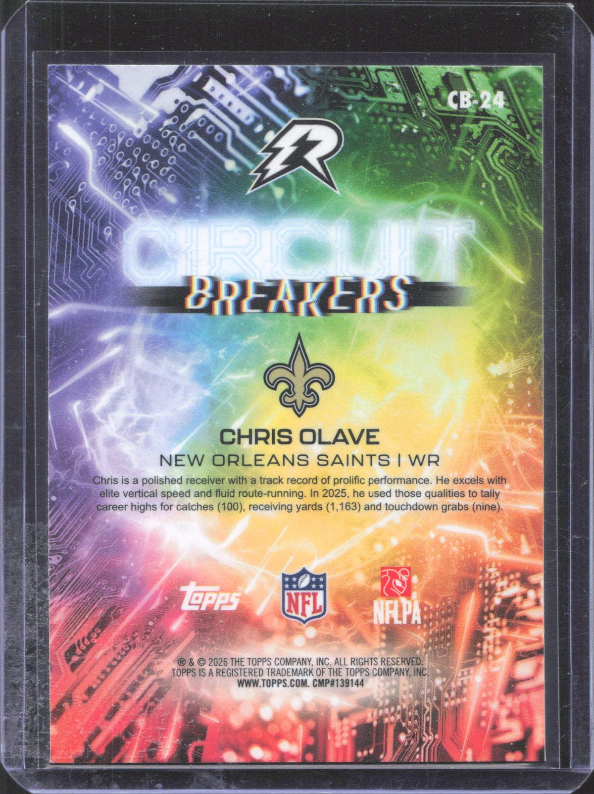 Topps 2025 Topps Resurgence Chris Olave #CB-24