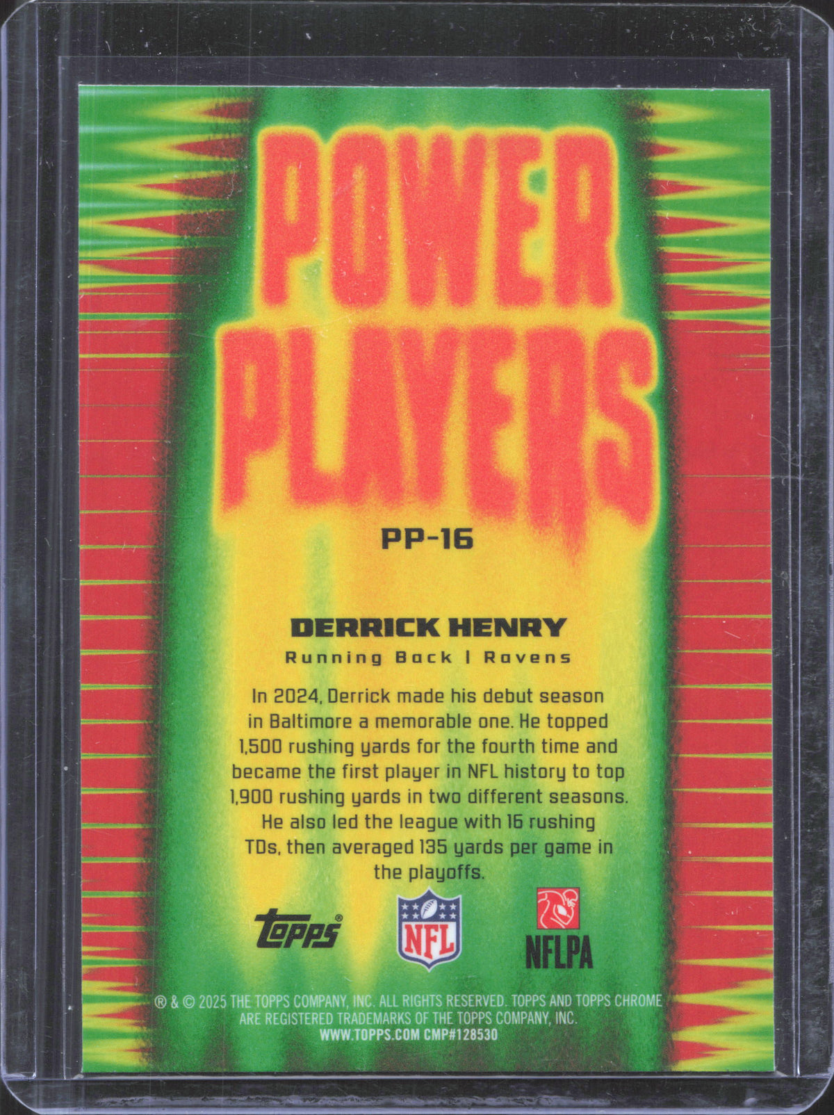 Topps 2025 Topps Chrome Derrick Henry #PP-16 Power Players