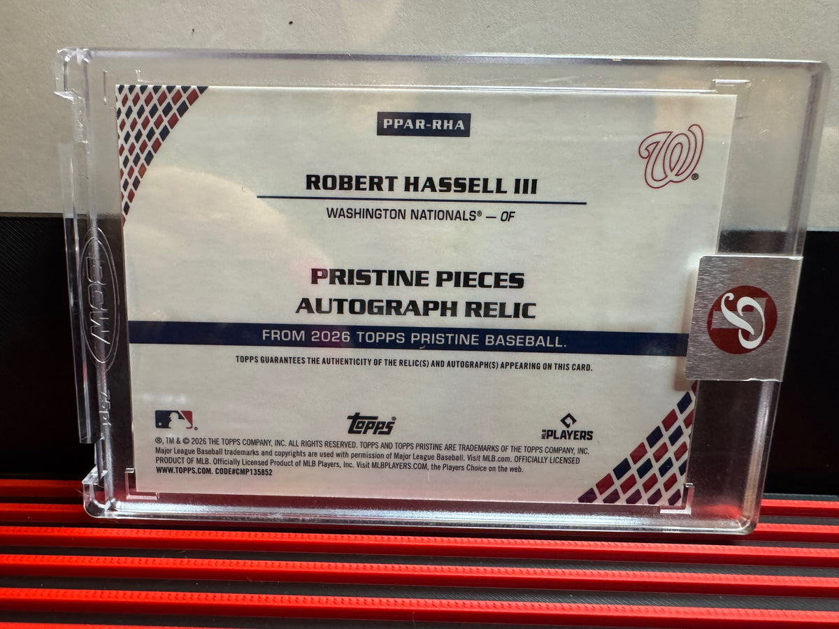 2026 Topps Pristine Robert Hassell III #PPAR-RHA Pieces Autog Relics