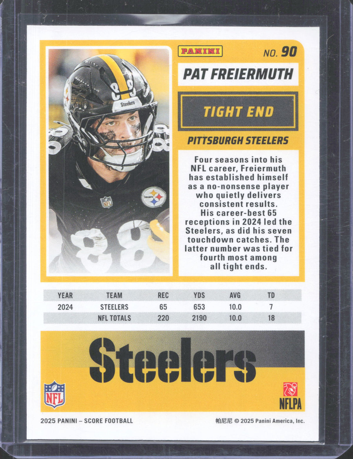 Score 2025 Score Pat Freiermuth #90