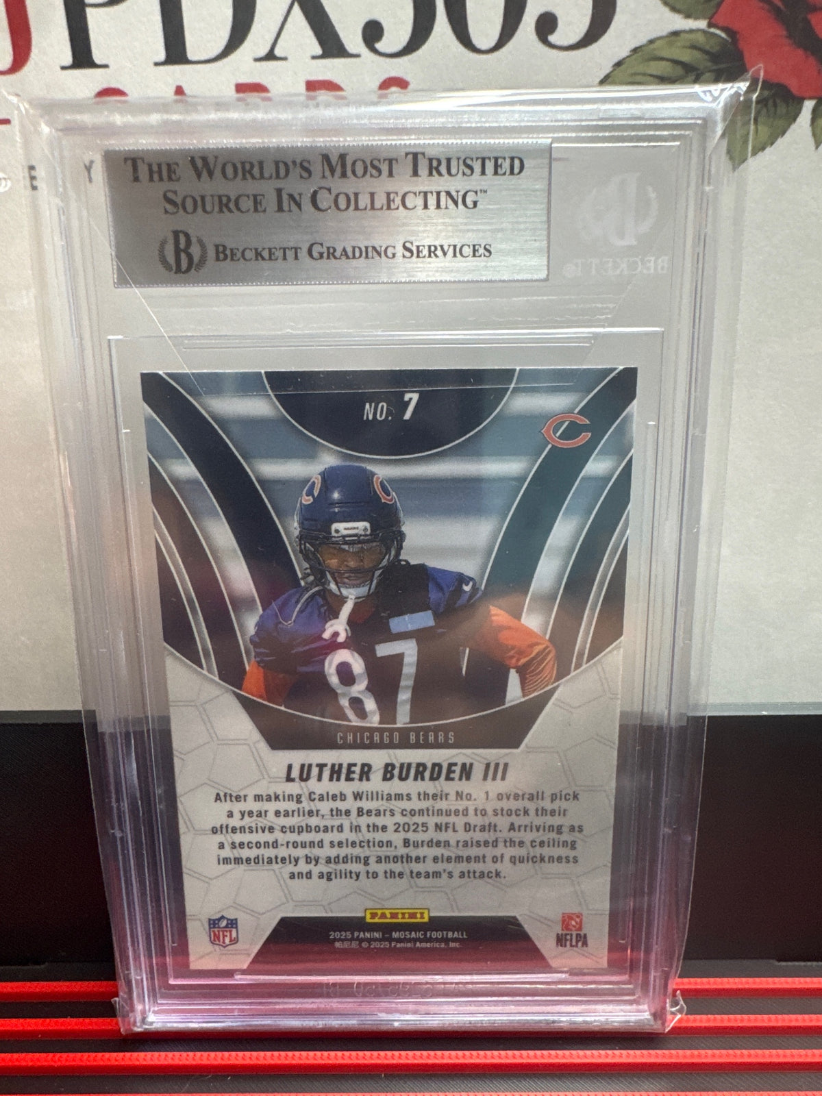 #7 Luther Burden 2025 Panini Mosaic Elevate