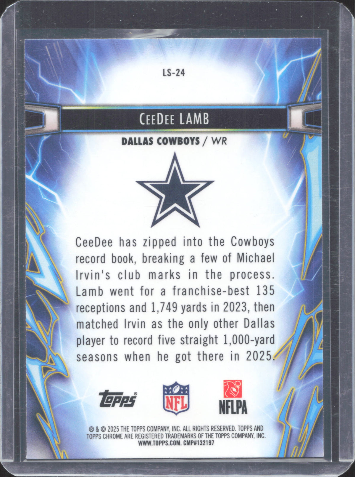 2025 Topps Chrome Cosmic CeeDee Lamb #LS-24 Light Speed