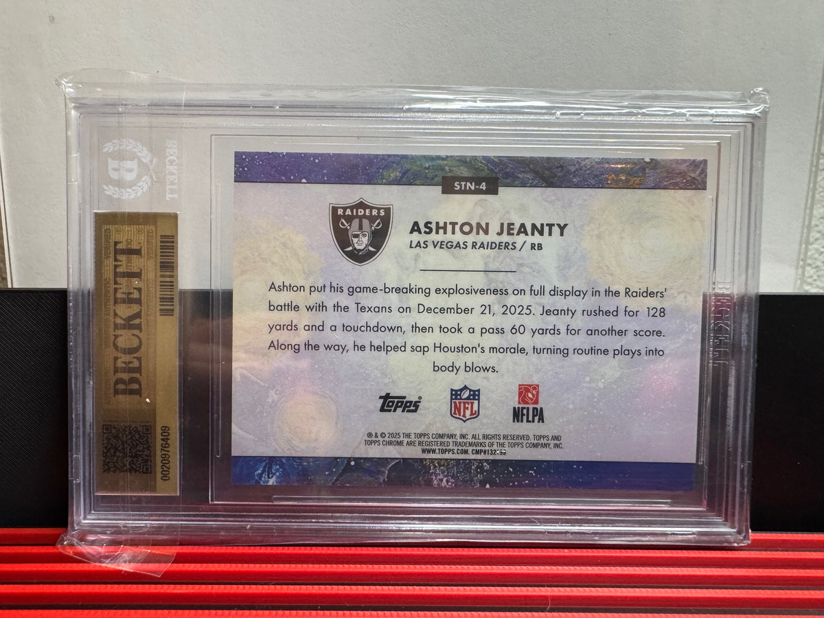 2025 Topps Chrome Cosmic Ashton Jeanty #STN-4