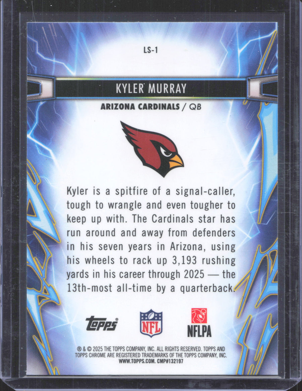 2025 Topps Chrome Cosmic Kyler Murray #LS-1 Light Speed