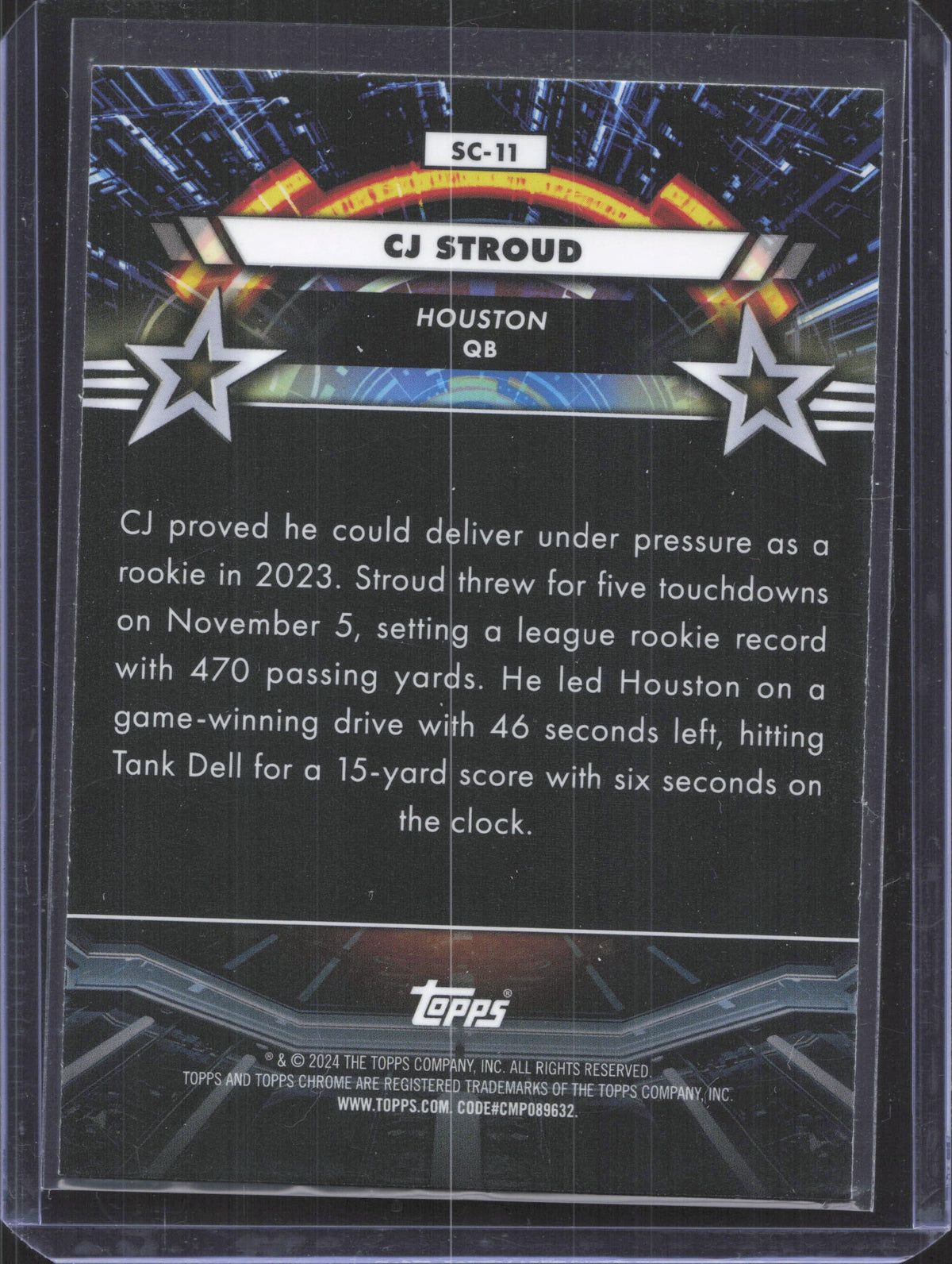 2024 Topps Chrome Cosmic CJ Stroud #SC-11