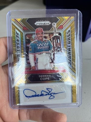 2024 Prizm Racing Sensational Signatures #SS-DCE Derrike Cope Gold Prizm #06/10