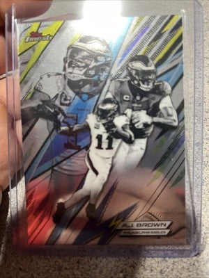 A.J. Brown 2025 Topps Finest Football #PK-4 Power Kings Refractor Eagles