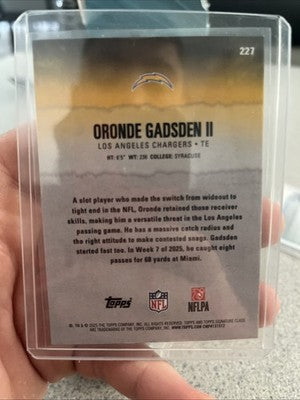 2025 Topps Signature Class Oronde Gadsden II #227 Rookie Lime Green Foil /175 RC