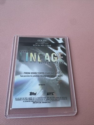 Topps Chrome UFC 2026 Lineage Autograph Kevin Holland CCA-KH Insert