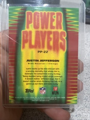 2025 Topps Chrome Power Players - Justin Jefferson