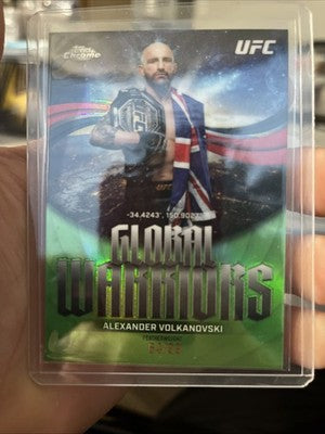 2026 Topps Chrome UFC Global Warriors Alexander Volkanovski #GW-2 /99