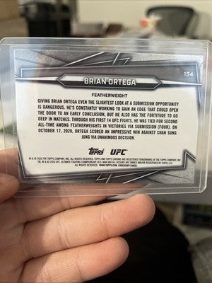 2026 Topps Chrome UFC Brian Ortega Blue Refractor /150 No. 194