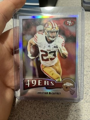 2025 Topps Chrome NFL - Christian McCaffrey #1975-29 Throwback Refractor 49ers