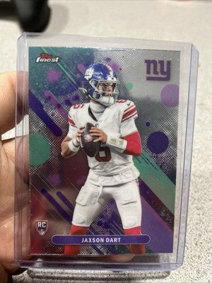 JAXSON DART 2025 TOPPS FINEST ROOKIE #2 NEW YORK GIANTS Q5677