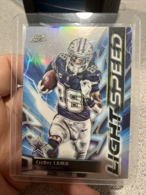 2025 Topps Chrome CeeDee Lamb Dallas Cowboys Light Speed Insert LS-24