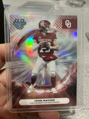 2025 Bowman Best John Mateer Refractor Oklahoma Sooners QB!