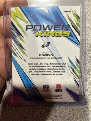 A.J. Brown 2025 Topps Finest Football #PK-4 Power Kings Refractor Eagles