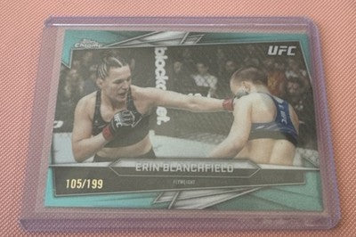 2026 Topps Chrome UFC Erin Blanchfield #63 Teal Refractor /299