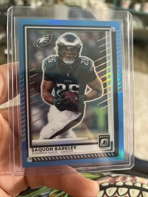 Panini 2025 Donruss Optic Saquon Barkley #15 Aqua Prizm /399 Eagles