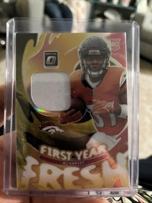 Panini Donruss Optic First Year Fresh RJ Harvey RC Color Patch /99