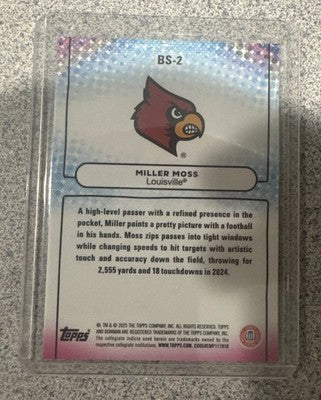 2025 Bowman University Best #BS-2 Miller Moss Bowman Showpieces