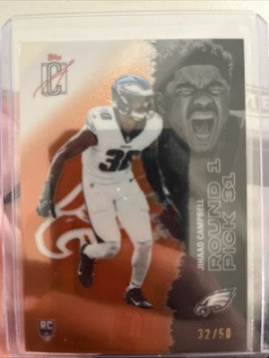 JIHAAD CAMPBELL 2025 Topps Signature Class Football ORANGE Rookie Card #/50