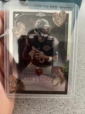 2025 Topps Chrome - Caleb Williams Fortune 15 Base- Chicago Bears