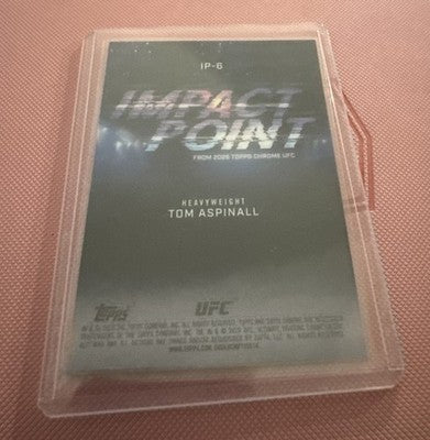 Topps Chrome UFC 2026 Tom Aspinall Impact Point #IP-6 Serial Numbered /150