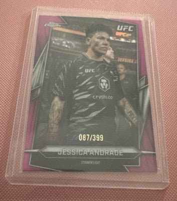 2026 TOPPS CHROME UFC #138 JESSICA ANDRADE MAGENTA /399