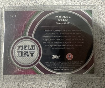 2025 Bowman's Best University - Field Day Marcel Reed #FD-5 Orange Refractor /25