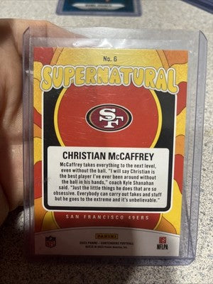 2023 Panini Contenders - Supernatural Christian McCaffrey #6
