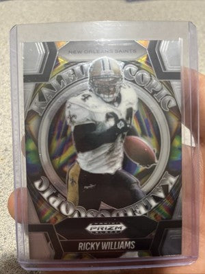 2025 Panini Prizm Black #17 Ricky Williams Kaleidoscopic Silver