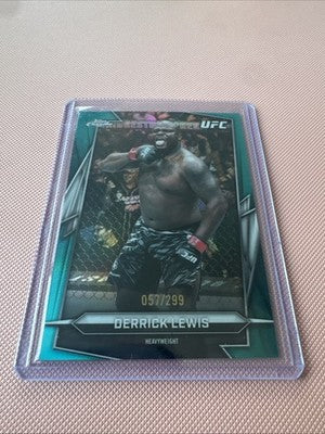 2026 Topps Chrome UFC Derrick Lewis Teal Refractor /299