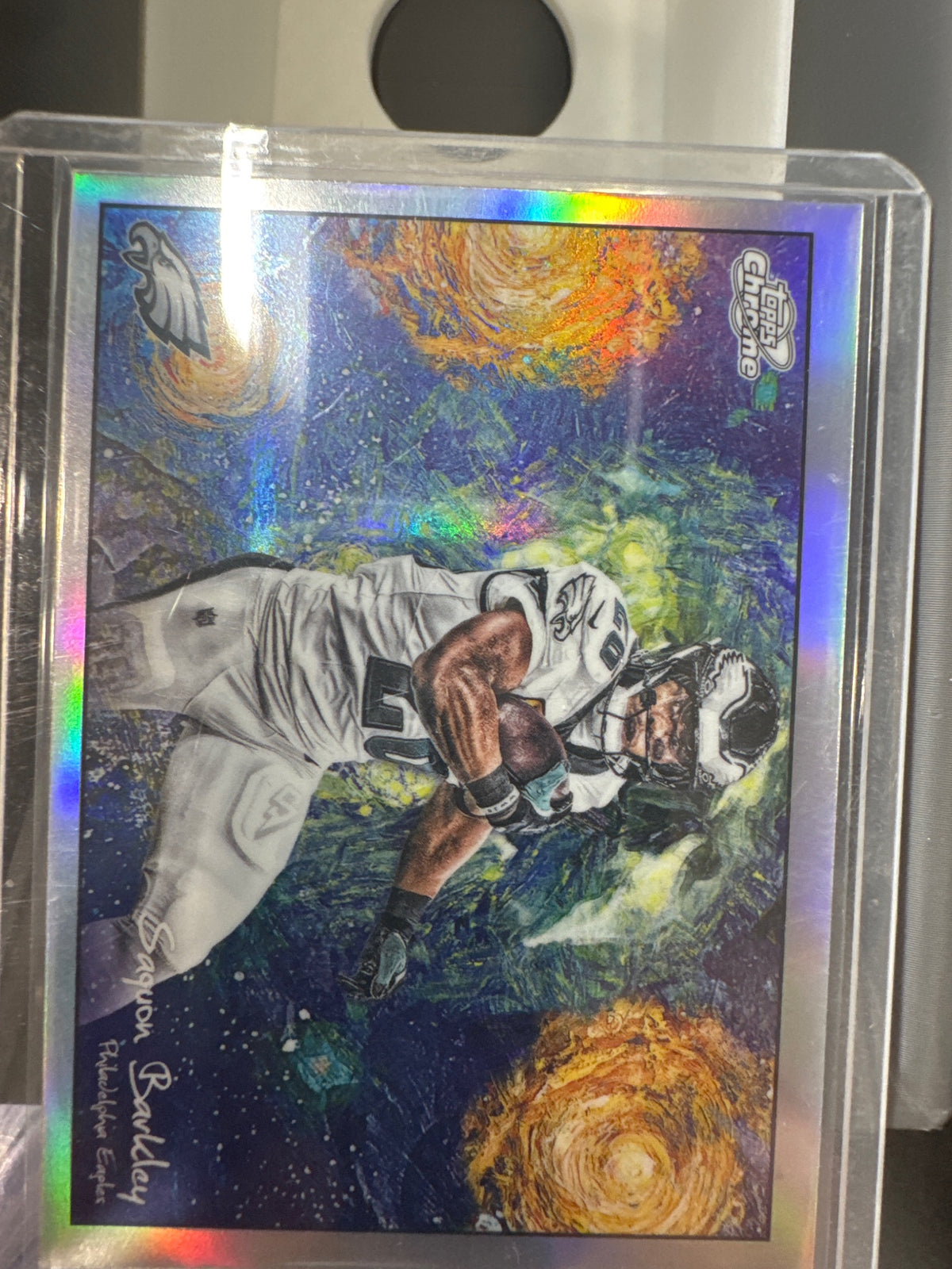 Topps 2025 Topps Chrome Cosmic Saquon Barkley #STN-16 Stars in the Night