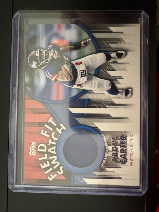 Topps 2026 Topps Flagship Abdul Carter #FFSC-AC Field Fit Swatches
