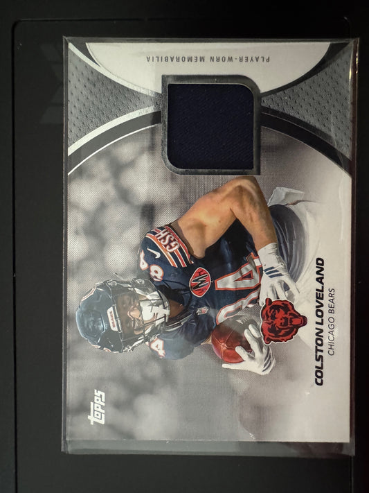 Topps 2026 Topps Flagship Colston Loveland #NFLM-CL NFL Materials