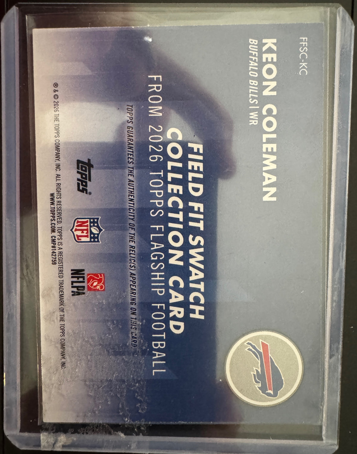 Topps 2026 Topps Flagship Keon Coleman #FFSC-KC Field Fit Swatches