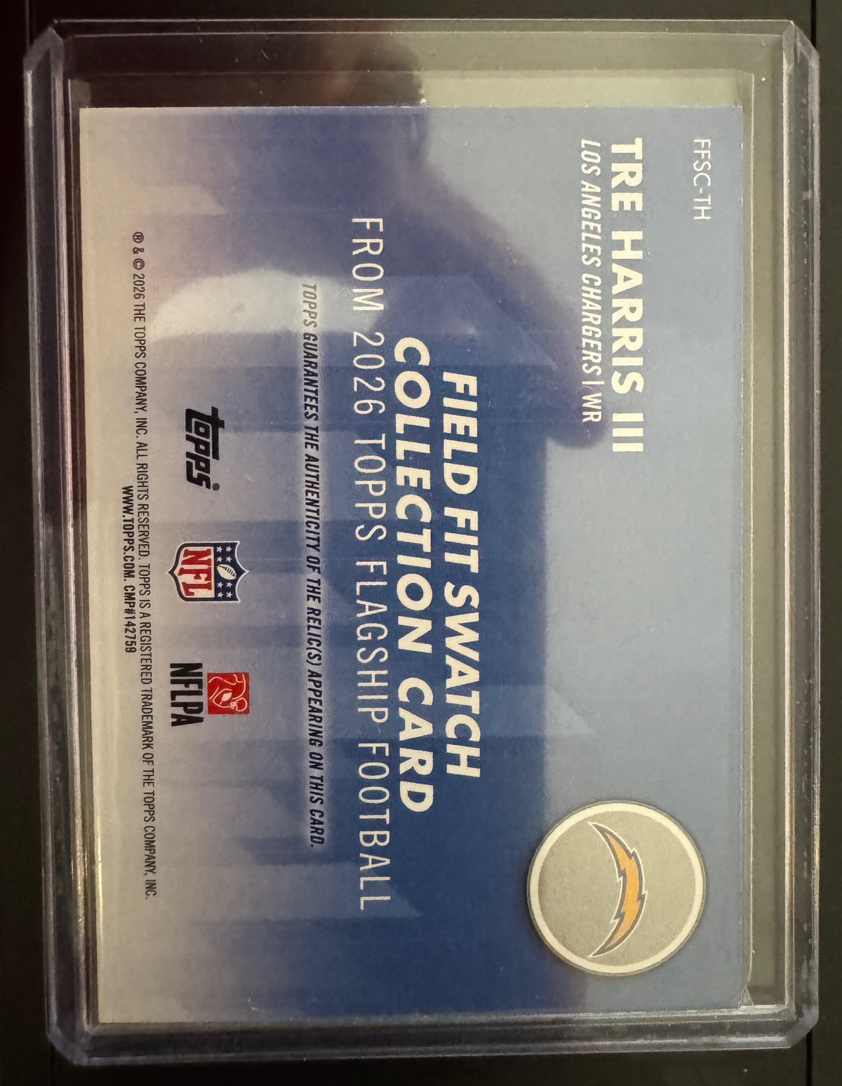 Topps 2026 Topps Flagship Tre Harris III #FFSC-TH Field Fit Swatches
