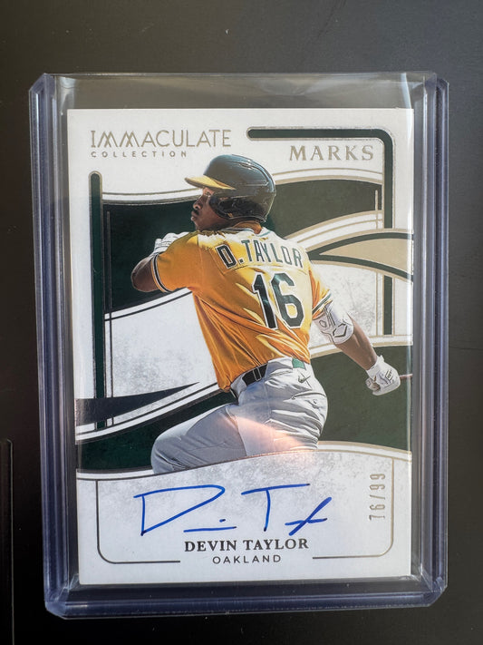 Panini 2026 Panini Immaculate Collection Devin Taylor #IM-DT Immaculate Marks