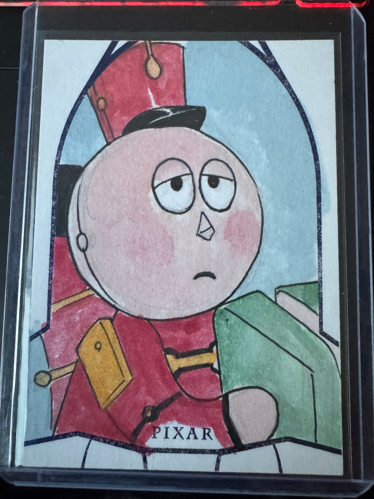 2025 Topps Crystal Pixar 30 Years of Toy Story Tinny on Card Auto
