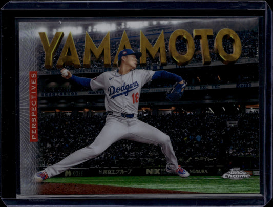 Topps 2026 Topps Chrome Yoshinobu Yamamoto #P-4 Perspectives