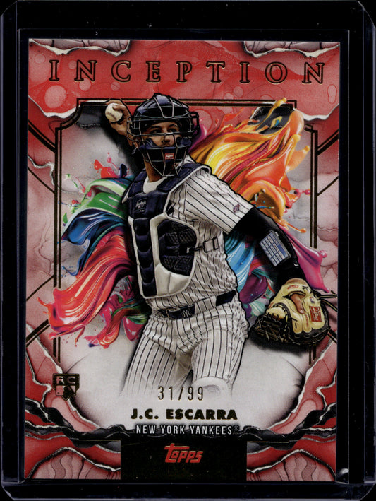 Topps 2025 Topps Inception JC Escarra #31 Red