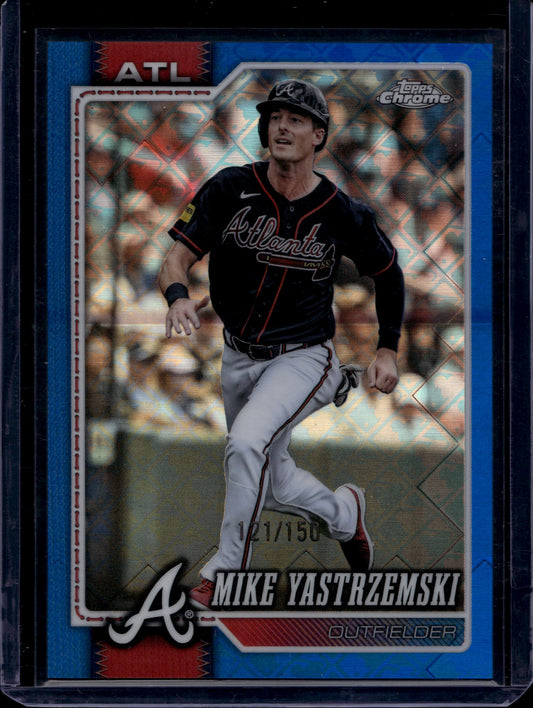Topps 2026 Topps Chrome Mike Yastrzemski #178 Blue Refractors