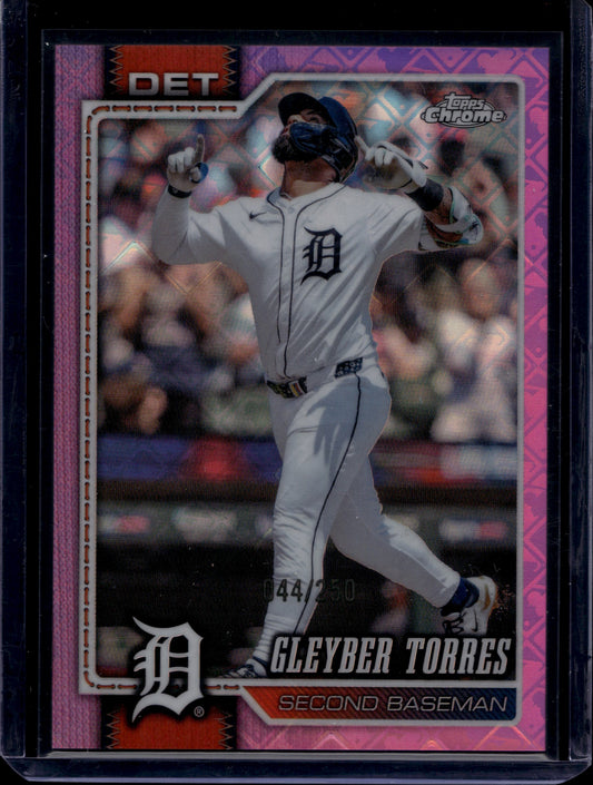Topps 2026 Topps Chrome Gleyber Torres #35 Pink Refractors
